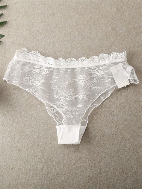 Women Sexy Panties Lace Sheer Brief