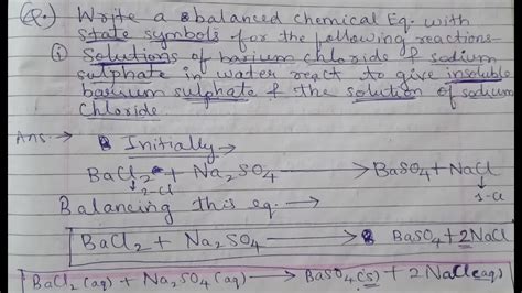 How To Balance Na So Bacl Balanced Chemical Equation Step By Step