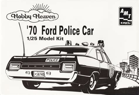 Amt Hobby Heaven 1970 Ford Galaxie 4 Door Sedan Stock Or Police Car