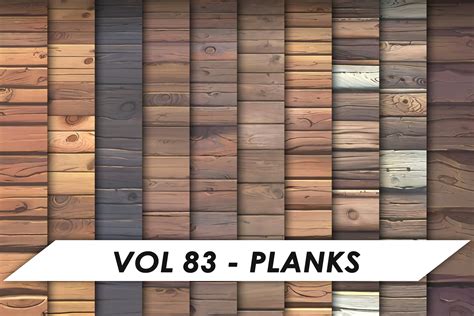 Hand Painted Textures Vol 83 Planks 2D Textures Materials