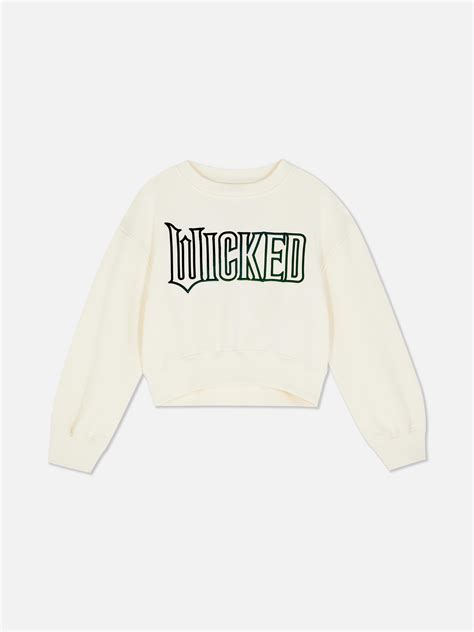 Girls Ecru Wicked X Primark Defy Gravity Sweatshirt Penneys