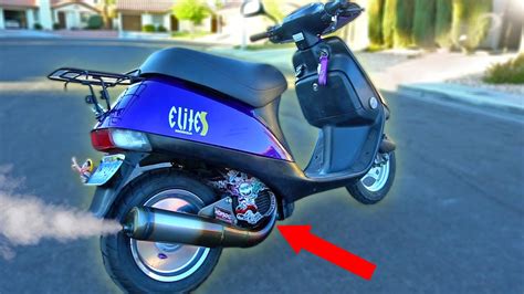 72cc HONDA ELITE DIO BUILD AF16 New Wheels Pipes More YouTube