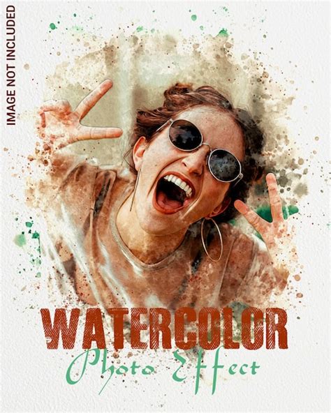 Premium Psd Psd Watercolor Photo Effect