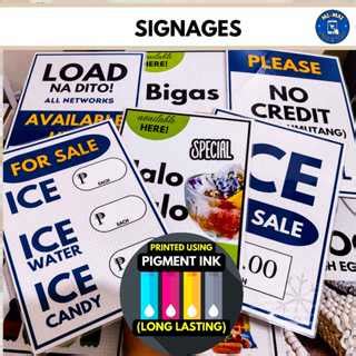 SARI SARI LAMINATED SIGNAGES A4 SIZE MAKAPAL Shopee Philippines