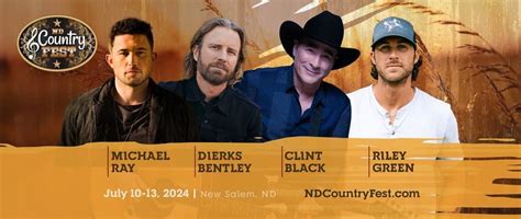 ND Country Fest 2024, ND Country Fest, New Salem, July 10 to July 13 ...