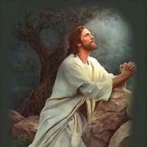 Jesus Praying In The Garden - Holy Pictures of Jesus