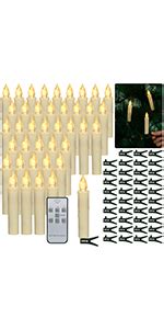 Pchero Christmas Tree Candles Pcs Led Flameless Flickering Battery