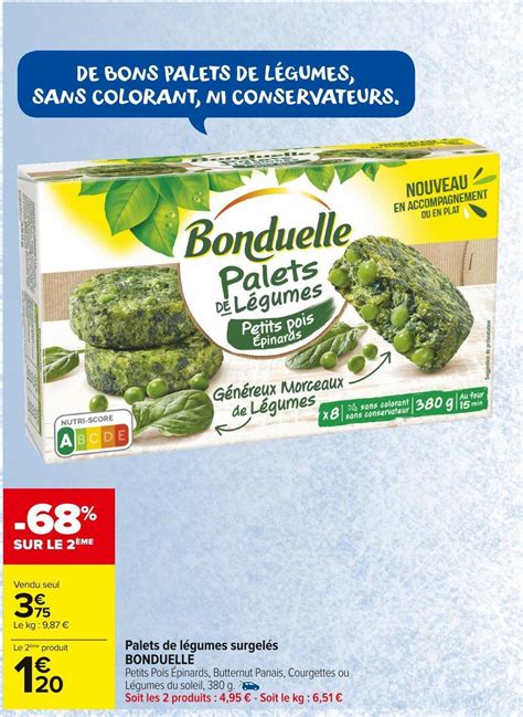 Promo Bonduelle Palets De L Gumes Surgel S Chez Carrefour Market