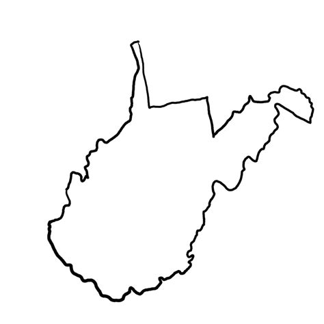 West Virginia Outline Etsy Denmark