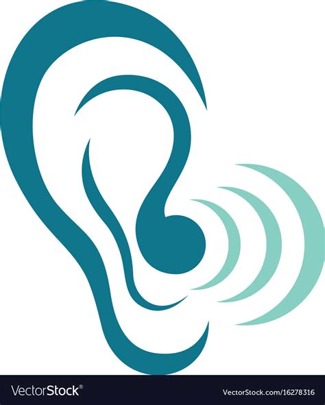 Hearing Logo Template Icon Design Royalty Free Vector Image