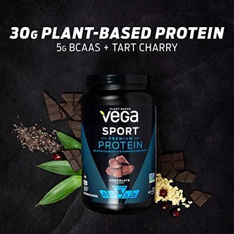 Vega Sport Protein Powder Vanilla (45 Servings, 65.8 Ounce) Plant Based ...