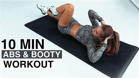 Min Abs Booty Workout No Equipment Youtube