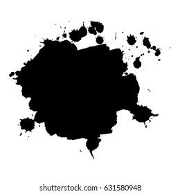 Abstract Black Ink Blot Background Vector Stock Vector Royalty Free