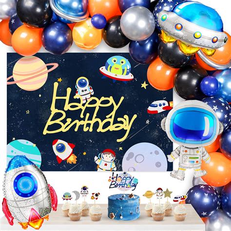 Buy Outer Space Birthday Decorations 80 Pcs Space Birthday Party