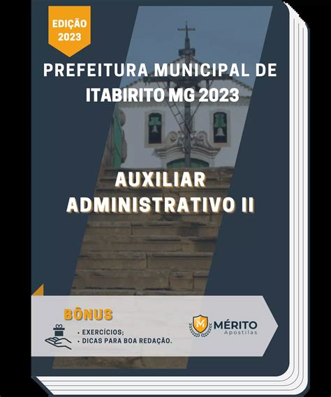 Apostila Auxiliar Administrativo II Prefeitura De Itabirito MG 2023