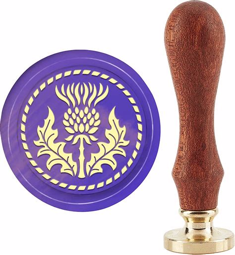 Amazon CRASPIRE Thistle Wax Seal Stamp Vintage Sealing Wax Stamps