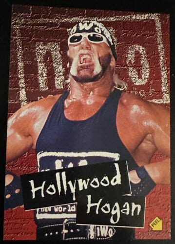 1999 Topps Wcwnwo Hollywood Hogan Sticker Card S3 Ebay