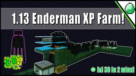 How To Make Enderman Xp Farm In 1 13 Super Fast Diamarald Gaming Youtube