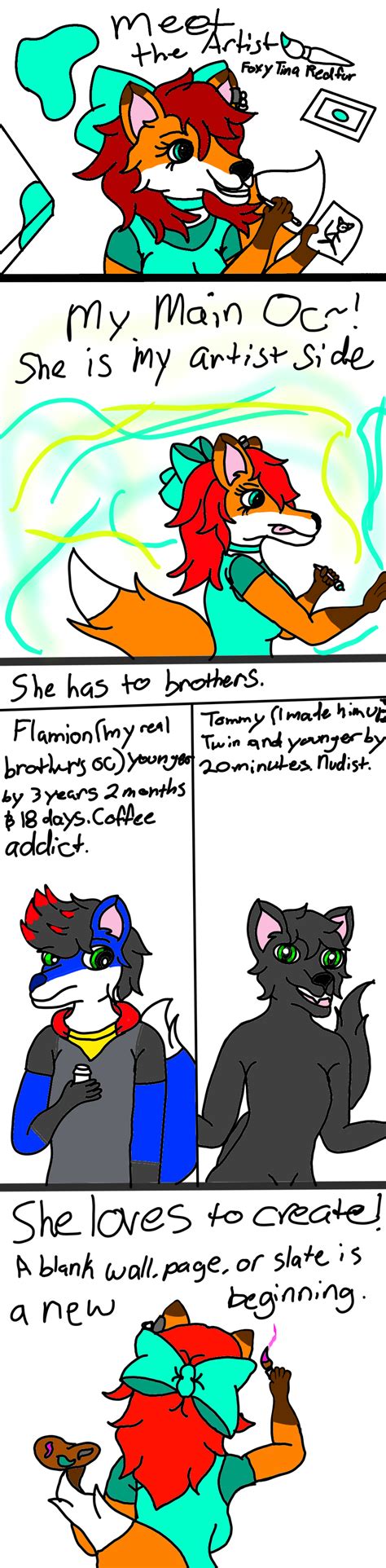 Foxy Tina Redfur Intro Comic By Foxyredfur On Deviantart