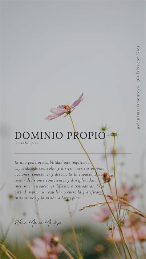 Dominio Propio Dias Con Dios Frases De La Biblia Vers Culos De