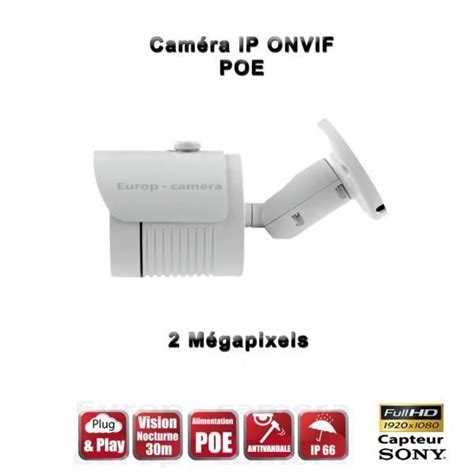 Tube Ip Anti Vandal Ir M Onvif Poe Sony P Cdiscount Bricolage