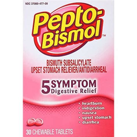 Pepto Bismol Original Chewable Tablets Box Pack Of 2 2 Pack Kroger