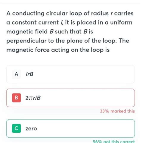 A Conducting Circular Loop Of Radius R Carries A Constant Current I It I