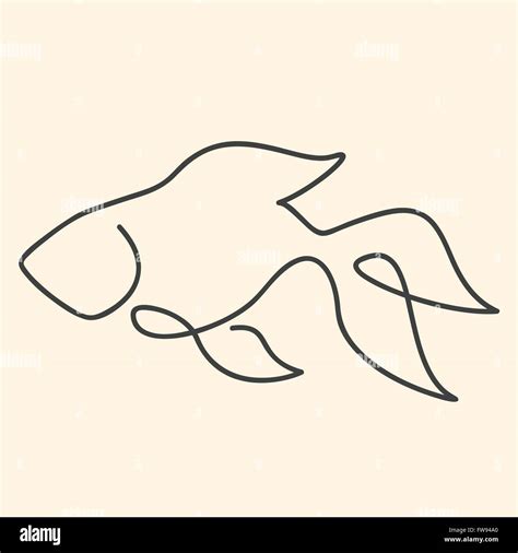 Simple Goldfish Outline