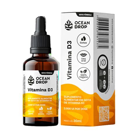 Vitamina D3 Ocean Drop Nutrisense Preços Imbatíveis Em Suplementos