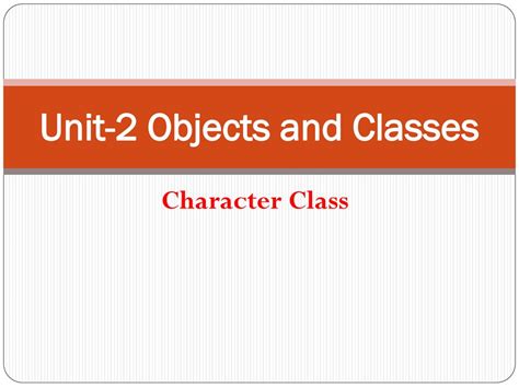 Unit 2 Objects And Classes Ppt Download