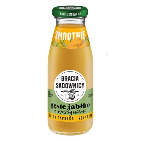 Bracia Sadownicy Smoothie gęste jabłko z warzywami żółta papryka