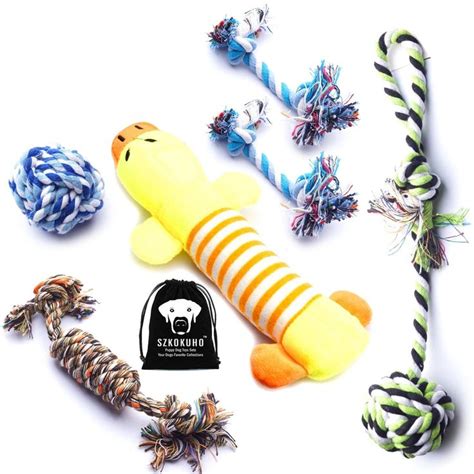 6 Pack Dog Chew Toys Puppy Teething Set | Puppy teething, Toy puppies ...