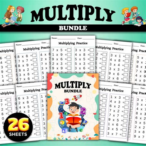 Printable Multiplying Practice Worksheets Numbers St Th Grade