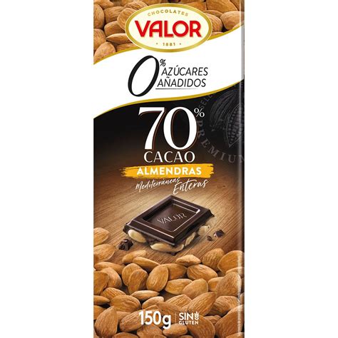 Comprar Chocolate negro 70 con almendras mediterráneas enteras 0