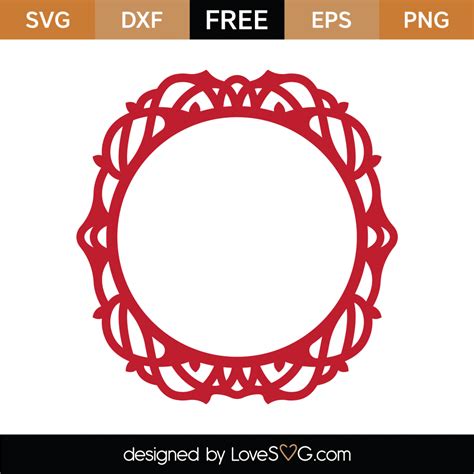 Free Monogram Frame Svg Cut File Lovesvg