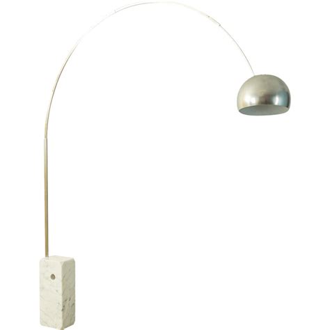 Lampadaire Vintage En Acier Inoxydable Et Aluminium Par Achille Et Pier