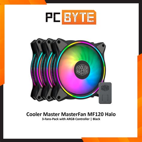 Cooler Master MasterFan MF120 Halo Black Dual Loop Addressable RGB 3