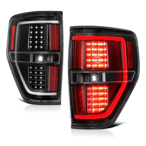 Kewisauto Led Tail Lights For Ford F150 09 14 New Upgrade Black Full Led Taillights Rear Brake