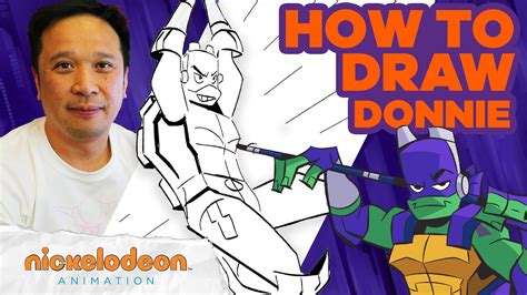 How To Draw Donnie From Rise Of The Tmnt Draw Along W Alan Wan