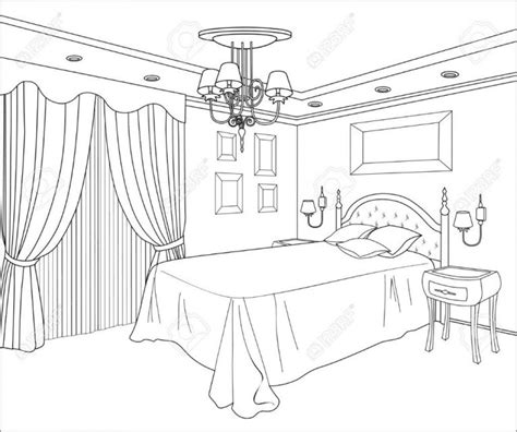 Bedroom Coloring Pages Coloringbay