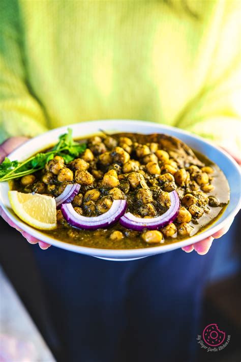 Palak Chole Spinach With Chickpeas Step By Step Video