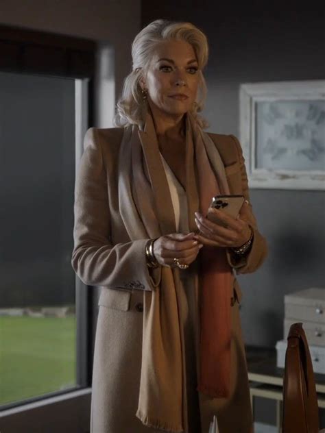 Ted Lasso S03 Hannah Waddingham Brown Wool Coat