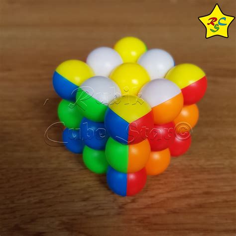 Cubo Rubik Ball Yuanzhu Yj Speedcube 3x3x3 Pepas Stickerless Rubik