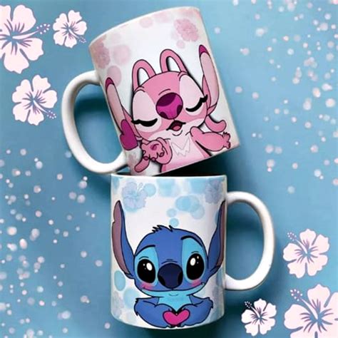 CANECA LILO E STITCH EU AMO VOCÊ Elo7 Produtos Especiais