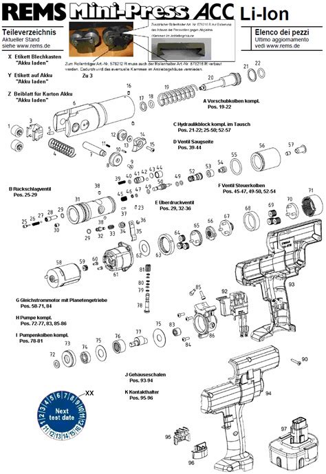 Hans Sauer Gmbh Ersatzteile Rems Mini Press Acc Li Ion Minipresse