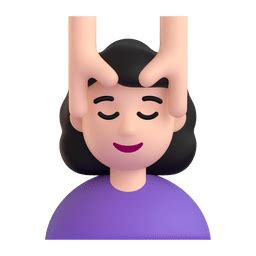 Woman Getting Massage Light Skin Tone Emoji On Microsoft Teams Gifs