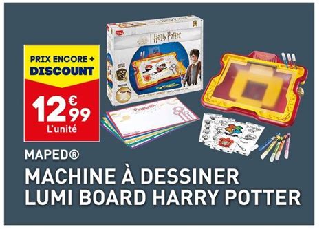 Promo Maped machine à dessiner lumi board harry potter chez ALDI