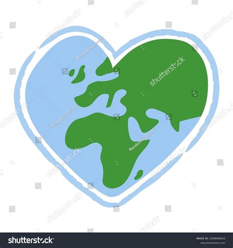 Heart Shaped Earth Clip Art