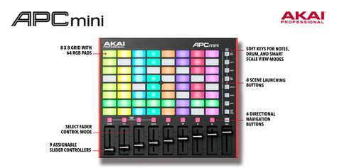 APC Mini Mk2 Ableton Live Controller Akai Pro