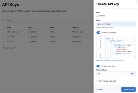 Api Keys Apm User Guide Elastic